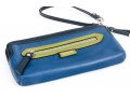 Tasteful Blue And Green Coach Clutch