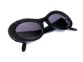 Escada Sophisticated Wide Frame Black Acrylic Sunglasses