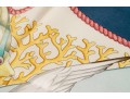 Salvatore Ferragamo Silk Scarf With Fish Motifs, Pink, Blue And Yellow Tones