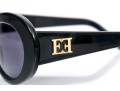Escada Sophisticated Wide Frame Black Acrylic Sunglasses