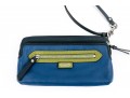 Tasteful Blue And Green Coach Clutch