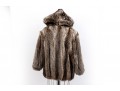 Revillon Hooded Fur Coat