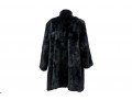 Carol Little Soft Black Fur Coat, Size M