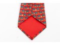 Lot Of Two 100% Silk Hermes Ties, Predominantly Red And Yellow Tones