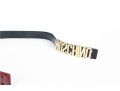 Moschino Red Leather Logo Belt