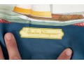 Salvatore Ferragamo Silk Scarf With Fish Motifs, Pink, Blue And Yellow Tones
