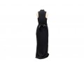 Elegant Black Sleeveless Evening Gown By Halston, Size 8
