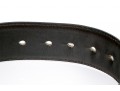 Battaglia Brown Leather Belt, Gold Tone Buckle, Size 36