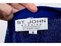St. John Sequinned Blue Long Cardigan, Size 16