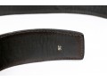 Battaglia Brown Leather Belt, Gold Tone Buckle, Size 36