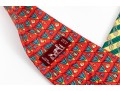 Lot Of Two 100% Silk Hermes Ties, Predominantly Red And Yellow Tones