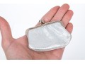Judith Leiber Stunning Silver Metallic And Rhinestone Bunny Bag