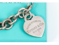 Tiffany & Co. Sterling Chain Bracelet With Heart Charm