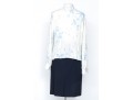 Escada Skirt And Floral Prinnt Top, Size 42