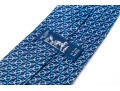 Hermes Lot Of Three Silk Ties, Blue To Green Tones