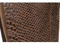 Michael Kors Striking Tall Brown Neoprene And Snake Grain Leather Boots, Size 10, With Box