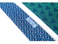Hermes Lot Of Three Silk Ties, Blue To Green Tones