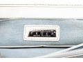 Lambertson Truex Bright Elongated White Leather Baguette Bag