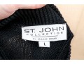 St. John Pullover Knit Sweater With Rope And Button Accents, Size L