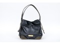 Burberry Edgy Studded Black Leather Bag Handbag
