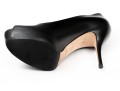 Gucci Fabulous Black Leather Peep Toe Platform Pumps, Size 37