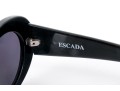 Escada Sophisticated Wide Frame Black Acrylic Sunglasses