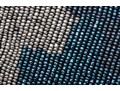 Moyna Fabulous Blue, Black, Green And Tan Beaded Camo Clutch, With Chain