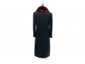Neiman Marcus Cashmere Dark Blue Trench Coat