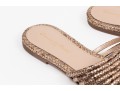 Gianvito Rossi Pretty Ribbed Leather And Snake Grain Sandals, Size 37, Retail $845