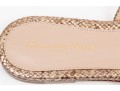 Gianvito Rossi Pretty Ribbed Leather And Snake Grain Sandals, Size 37, Retail $845