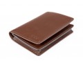 Tumi Classic Brown Leather ID Lock Wallet, With Box