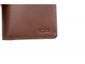 Tumi Classic Brown Leather ID Lock Wallet, With Box