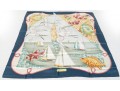 Salvatore Ferragamo Silk Scarf With Fish Motifs, Pink, Blue And Yellow Tones