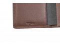 Tumi Classic Brown Leather ID Lock Wallet, With Box