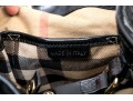 Burberry Edgy Studded Black Leather Bag Handbag
