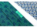 Hermes Lot Of Three Silk Ties, Blue To Green Tones