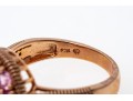 Delicate 14K And Light Pink Sapphire Ring, Size 7