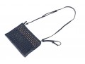 MCM Colorful Studded Blue Leather Shoulder Bag, With Iridescent Rhinestones