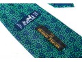 Hermes Lot Of Three Silk Ties, Blue To Green Tones