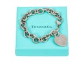 Tiffany & Co. Sterling Chain Bracelet With Heart Charm