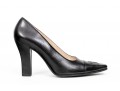 Chanel Quintessential Black Leather Pumps, Size 38 1/2, With Box