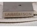 Lambertson Truex Bright Elongated White Leather Baguette Bag