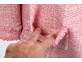 Charming St. John Pink And White Button Up Jacket, Size 12
