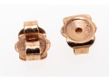 Bright Pink Sapphire And Diamond Halo 14k Rose Gold Earrings