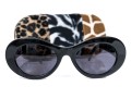 Escada Sophisticated Wide Frame Black Acrylic Sunglasses
