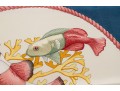 Salvatore Ferragamo Silk Scarf With Fish Motifs, Pink, Blue And Yellow Tones