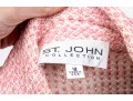 Charming St. John Pink And White Button Up Jacket, Size 12