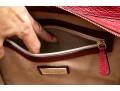 Valentino Lavish Burgundy Leather, Alligator And Suede Oversized Top Handle Bag