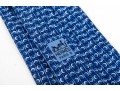 Hermes Lot Of Three Silk Ties, Blue Tones
