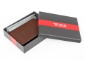 Tumi Classic Brown Leather ID Lock Wallet, With Box